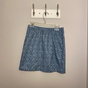 Blue mini skirt